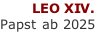 LEO XIV. Papst ab 2025